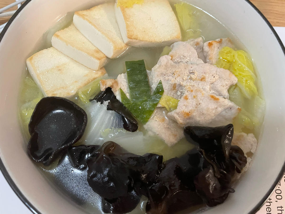 娃娃菜豆腐煲