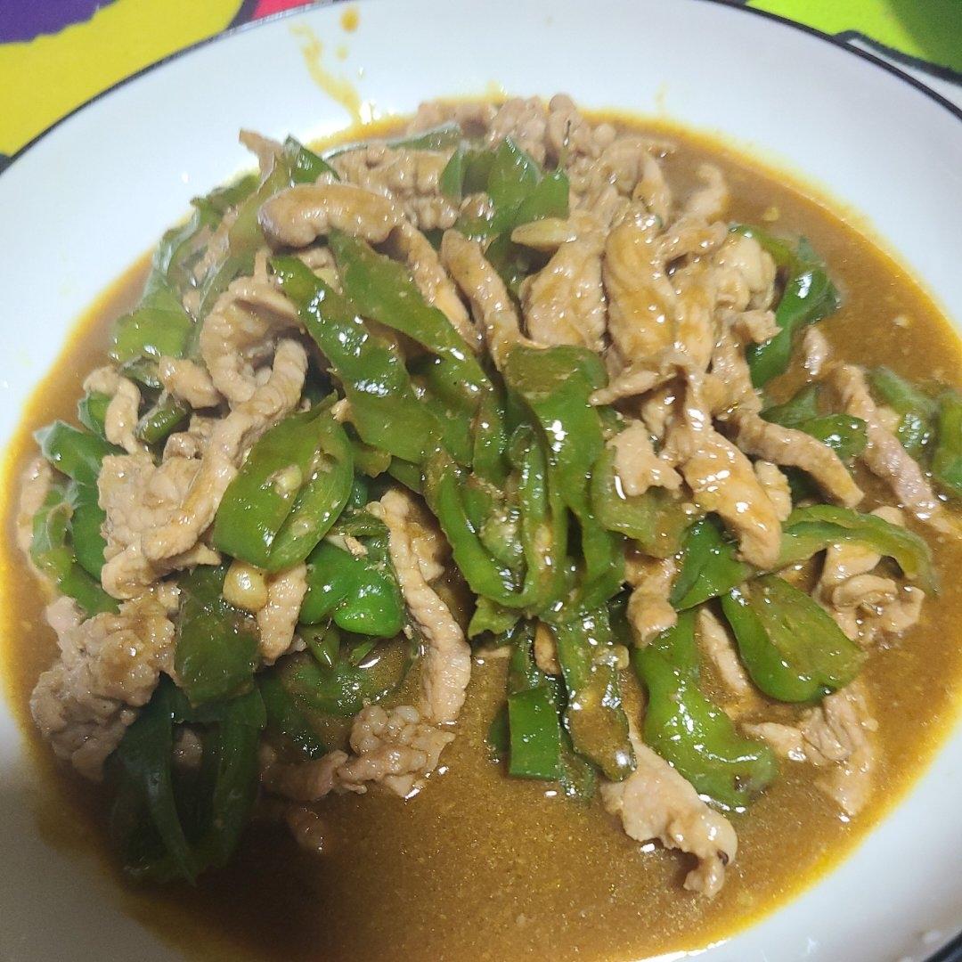 ‼️好吃到舔盘的青椒肉丝盖浇饭