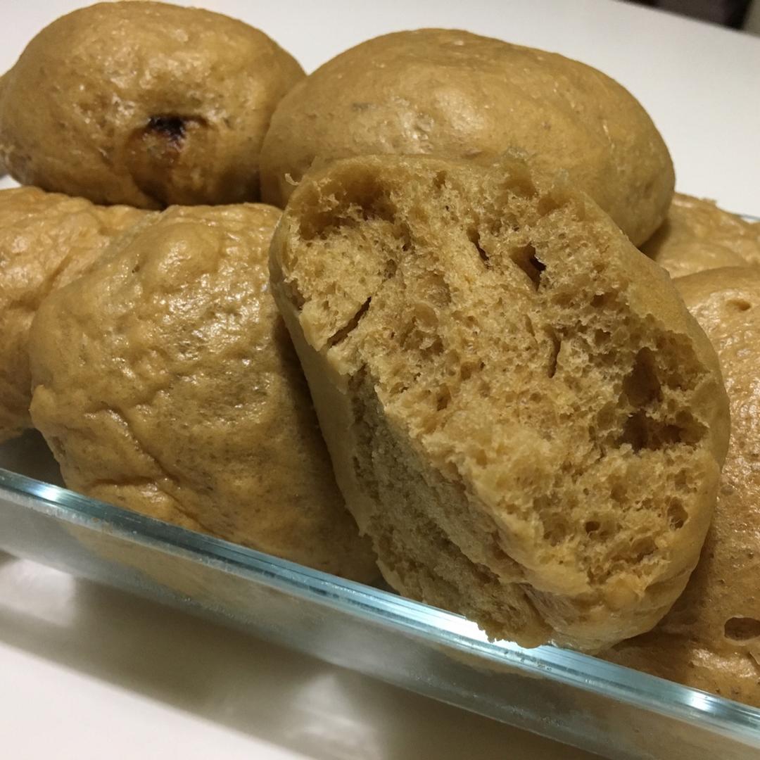 有着面包口感的红糖馒头（一次发酵）