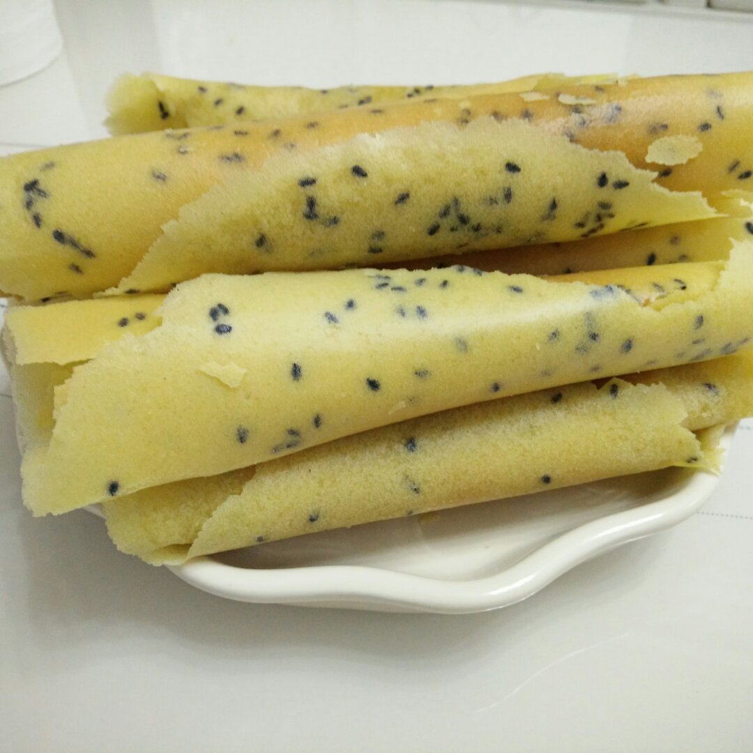 平底锅脆皮蛋卷