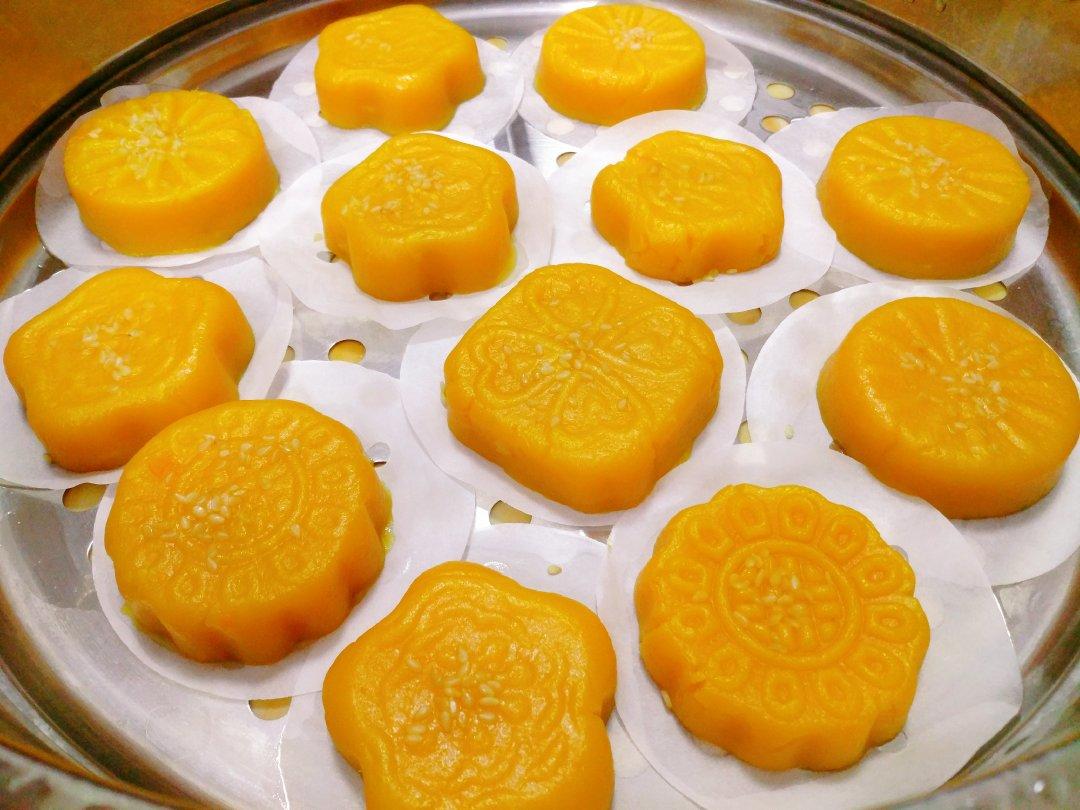 南瓜饼（简单易做）【蒸、煎、烤、花生馅】