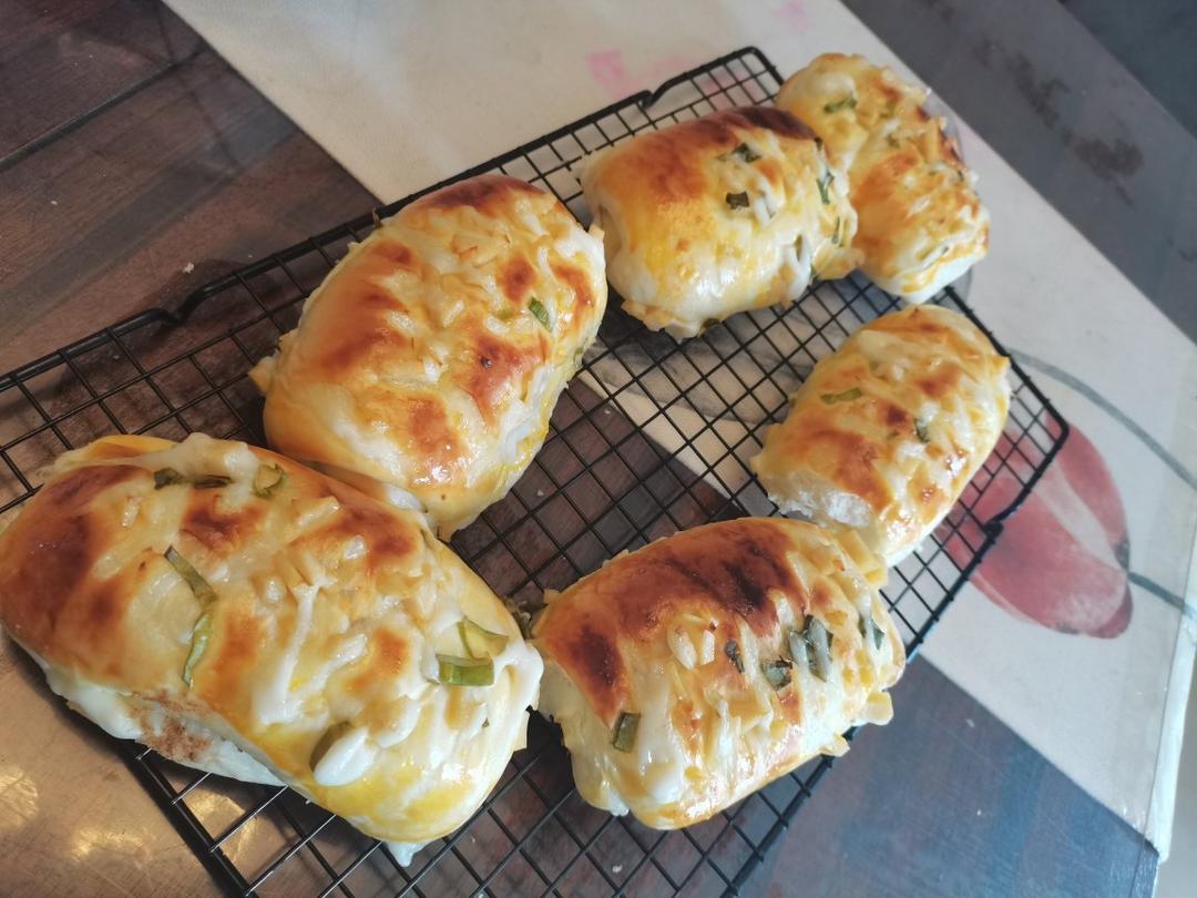 香葱火腿肉松面包