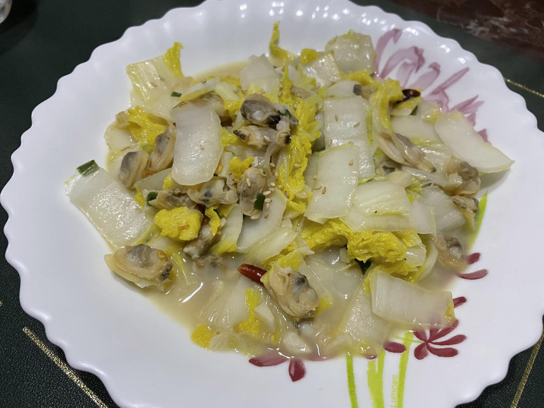 蛤蜊小白菜
