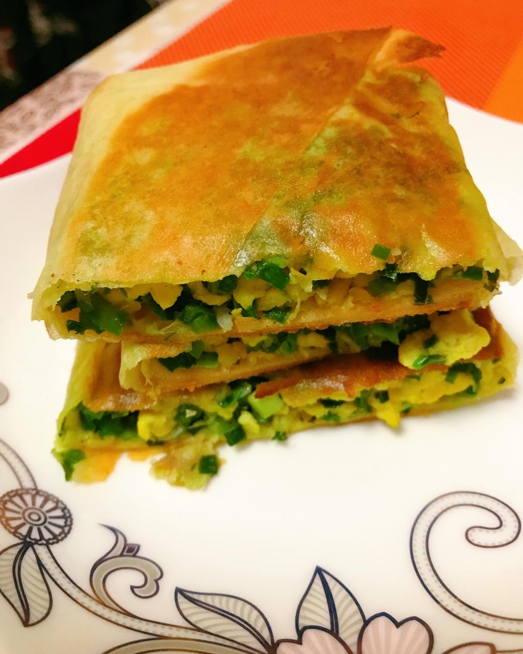 美味韭菜煎饼