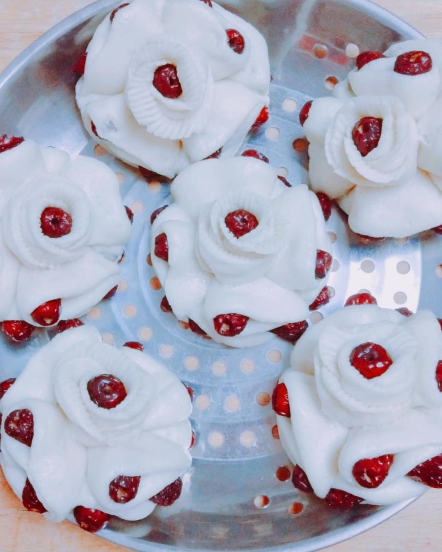 年味儿十足的枣花馍 面鱼 元宝 福字豆沙包的做法步骤图 美丽的mjj 下厨房