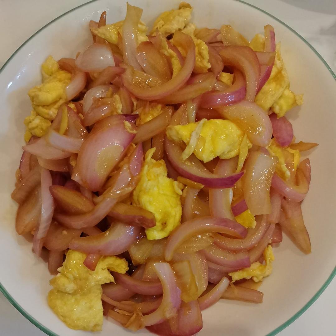降压防癌的好食材  洋葱炒鸡蛋
