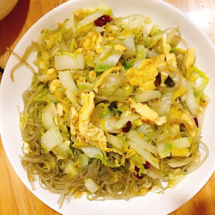 娃娃菜炒粉丝