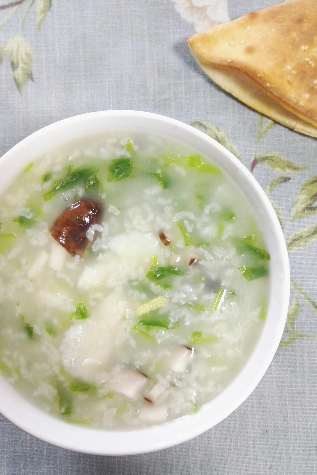 千鱼千寻做的香菇鱼片粥