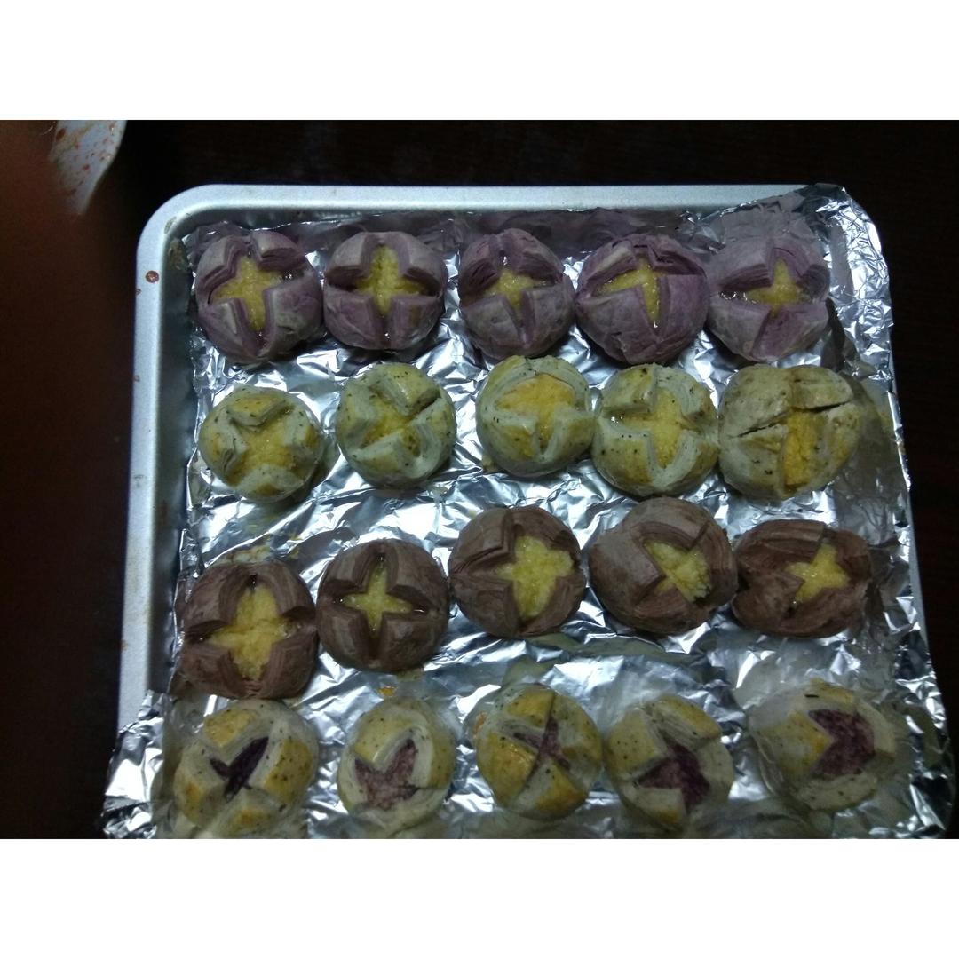 花开富贵之四种口味的椰蓉开口酥