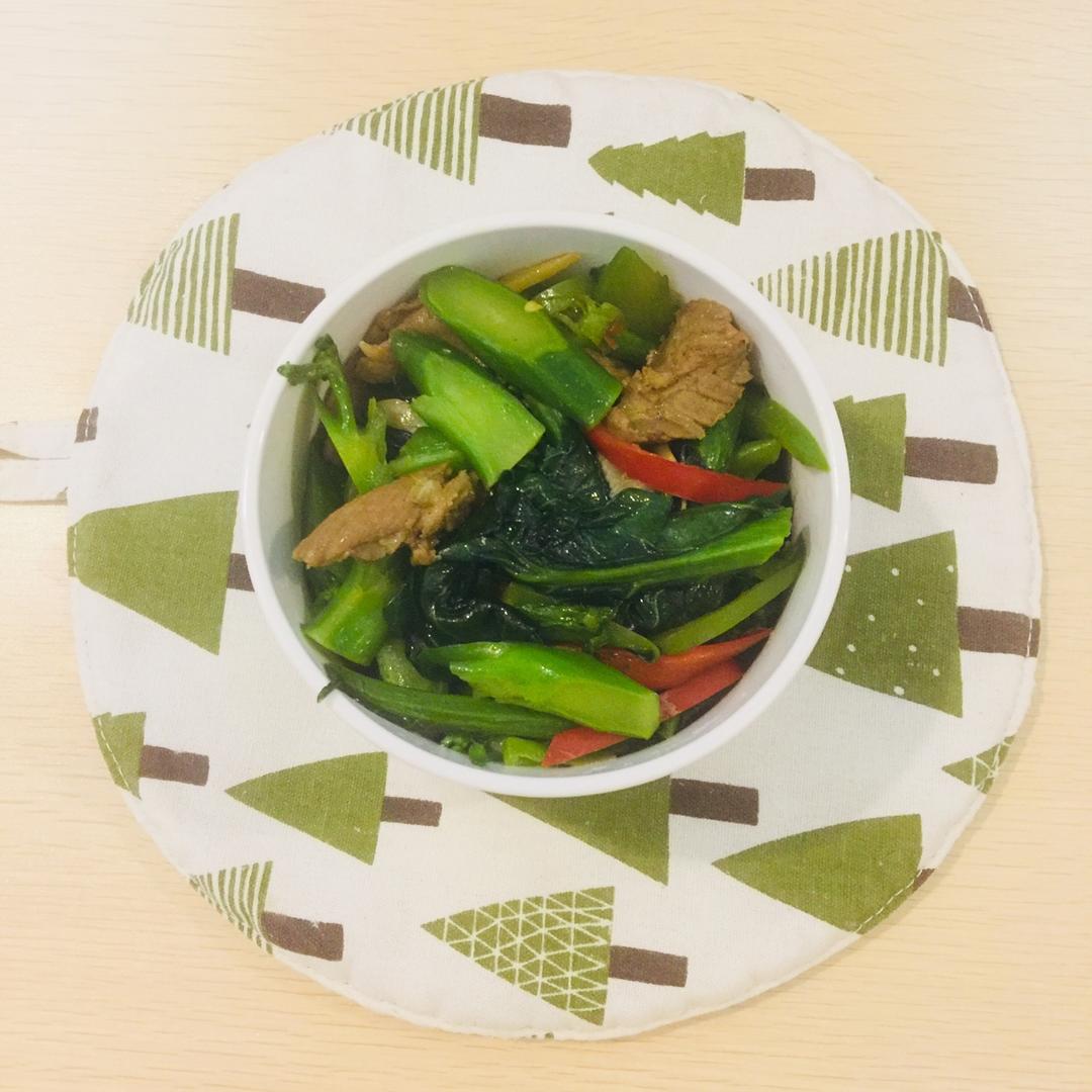 芥兰炒牛肉