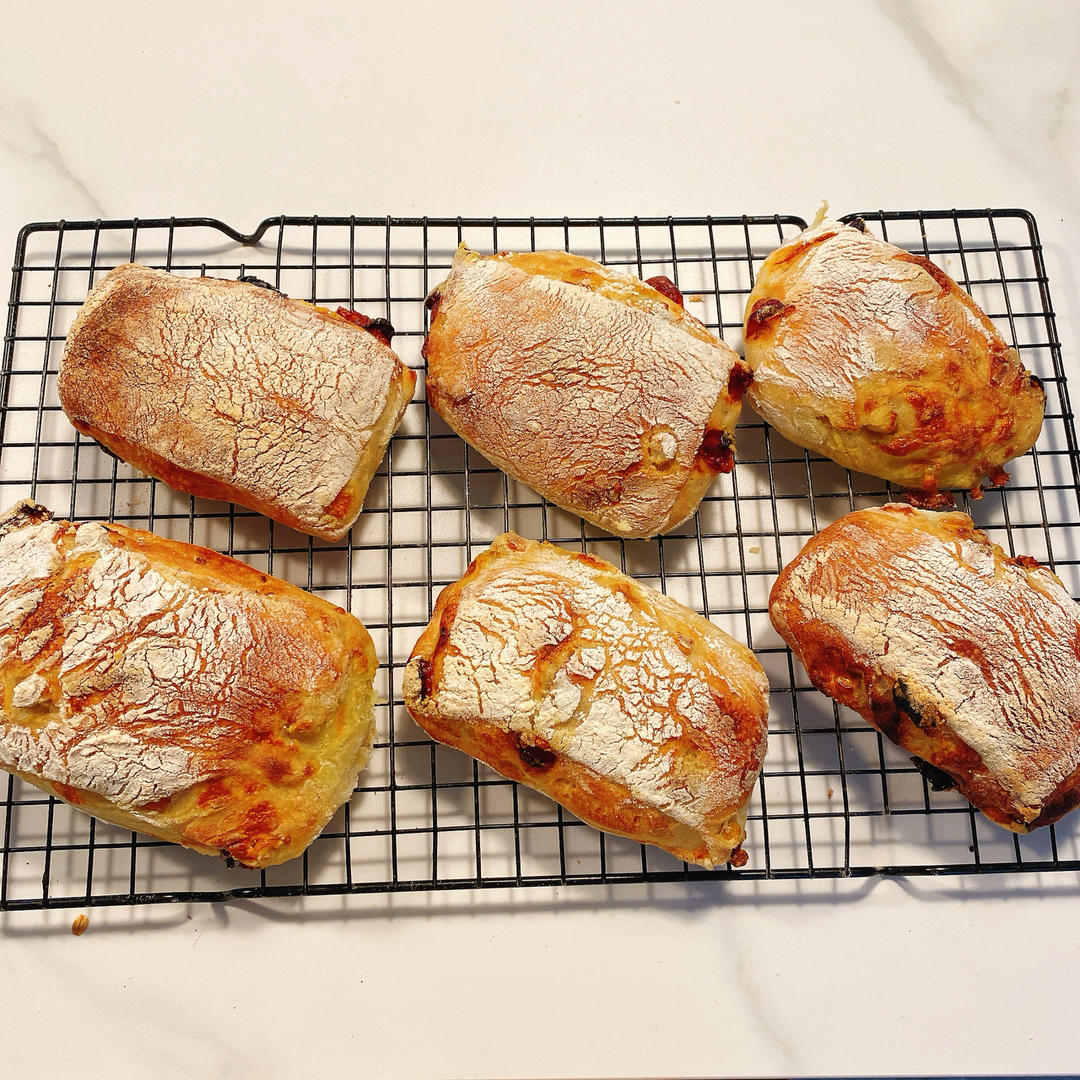 【ciabatta】家庭版恰巴塔，软乎乎的拖鞋面包
