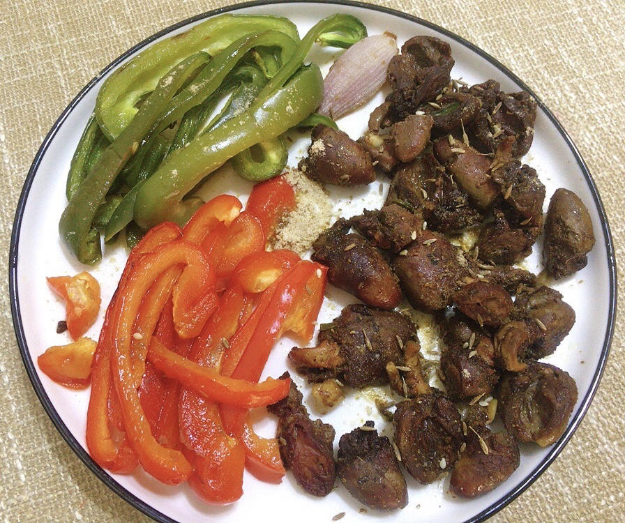 香烤鸡胗丨健康·三餐