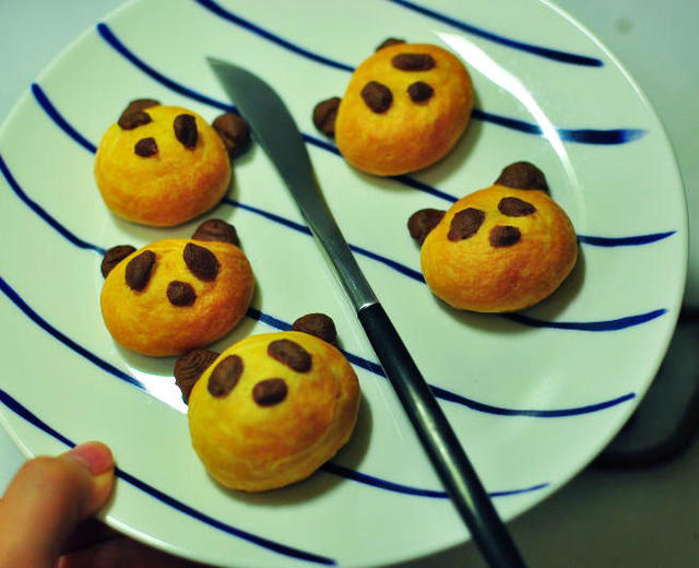 萌萌哒熊猫小软饼的做法