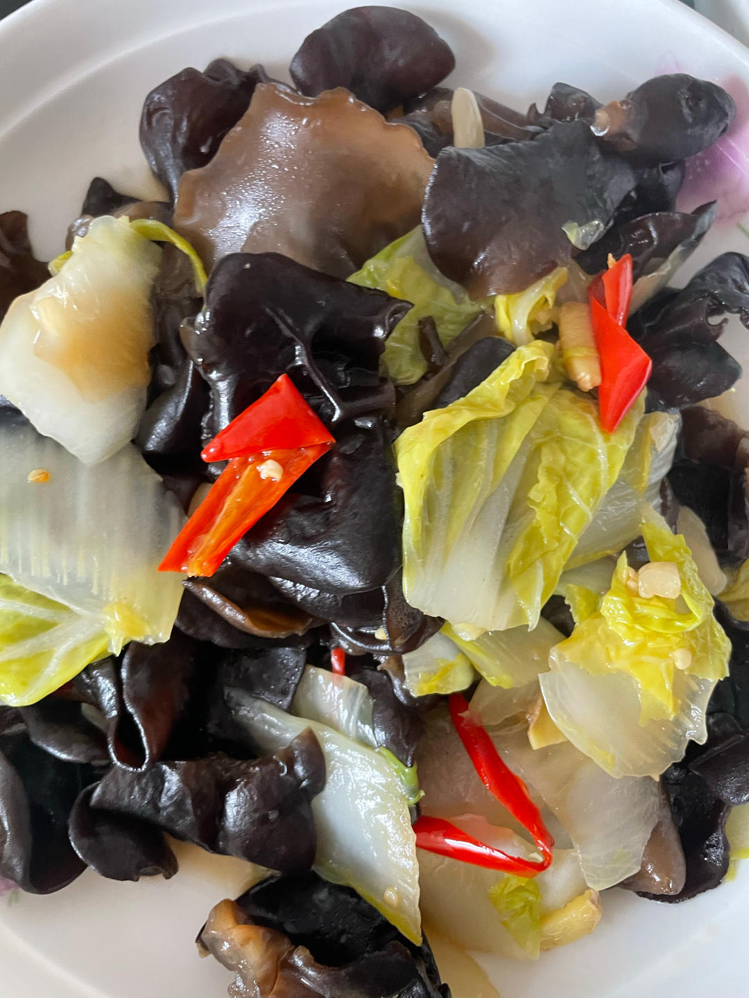 小美版醋溜白菜木耳