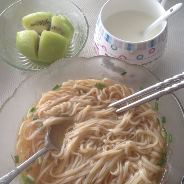 小葱麻油酱油面