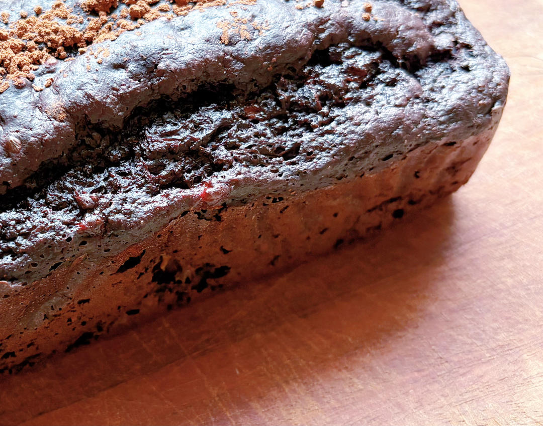 健康低卡 无油无蔗糖/全麦香蕉可可布朗尼蛋糕（搅一搅就完成！）