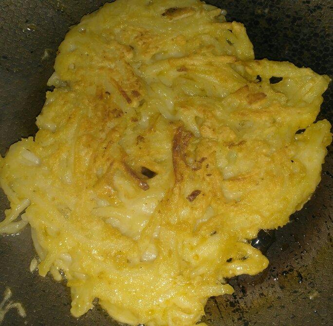 土豆丝鸡蛋饼