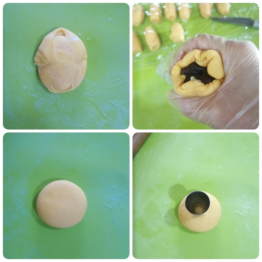 枣泥馅南瓜酥的做法 步骤9