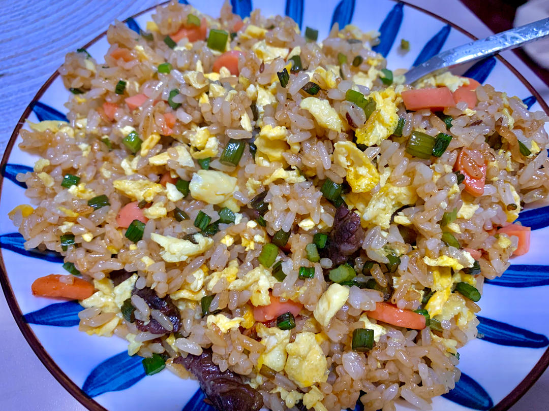 蒜苔炒饭