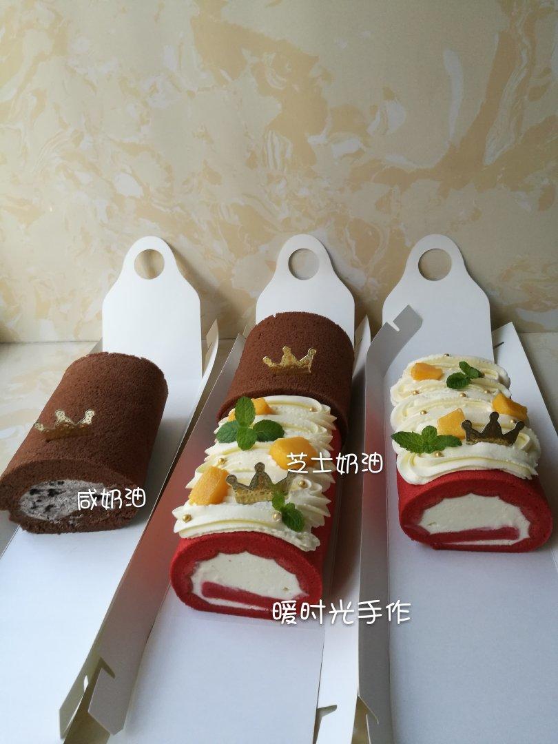 马斯卡彭红丝绒蛋糕卷