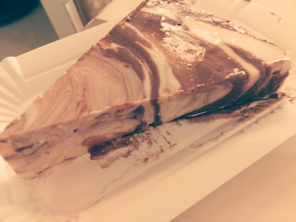 大理石纹酸奶慕斯蛋糕（免烤）