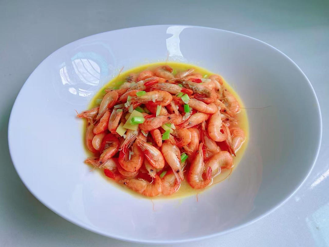 萝卜毛豆子炒河虾