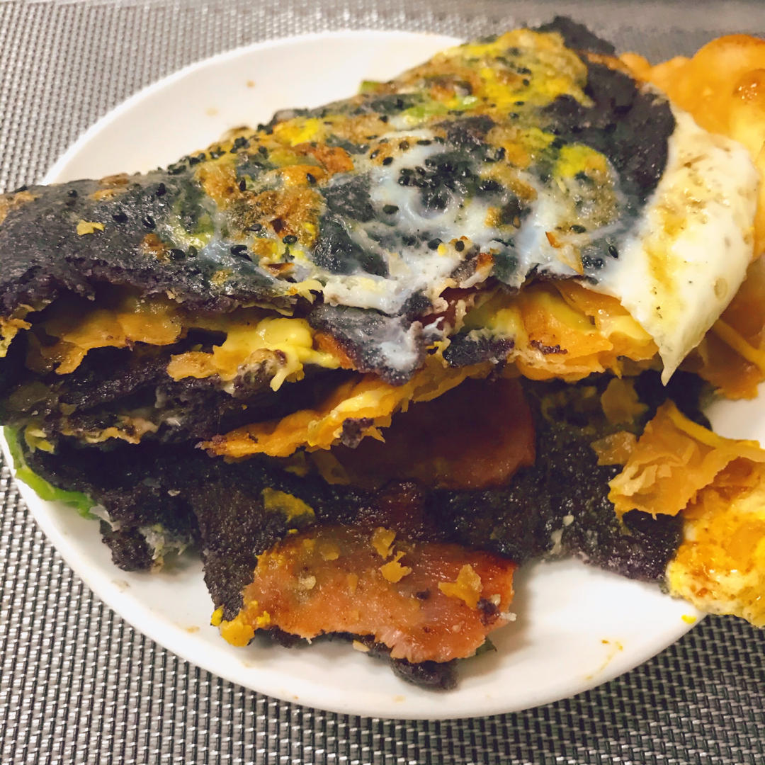 秒杀早餐摊不破皮大煎饼，步骤超详细