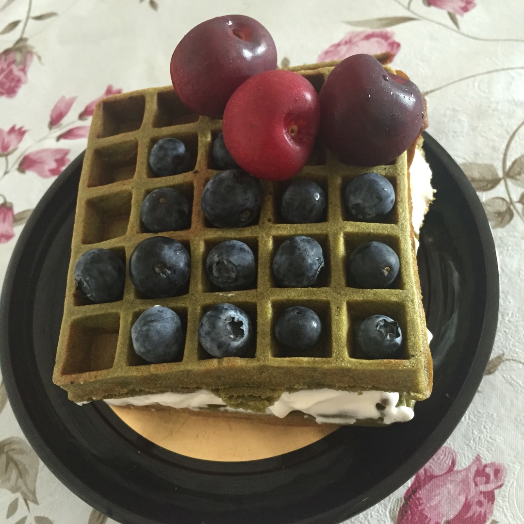 可可糯米华夫饼