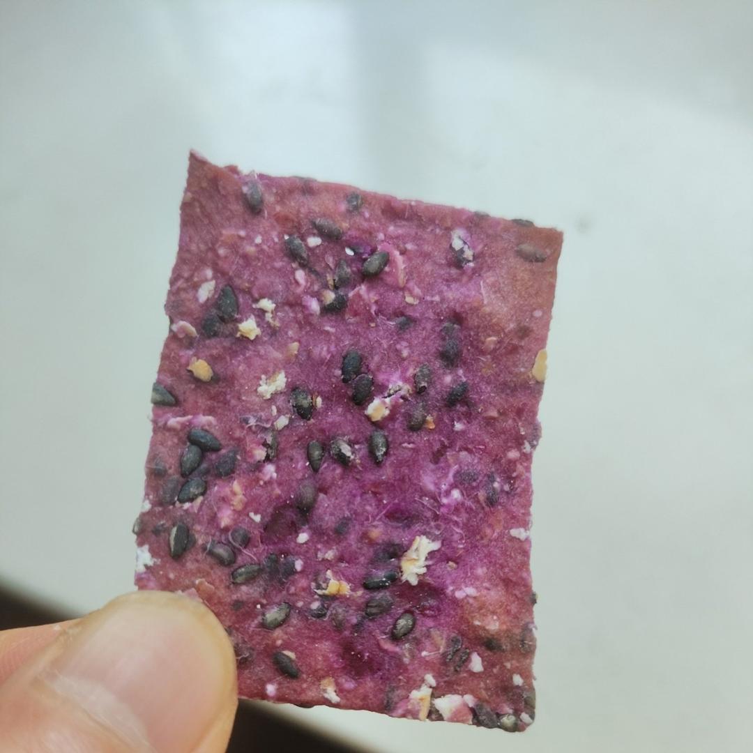 无油无糖的紫薯燕麦饼干