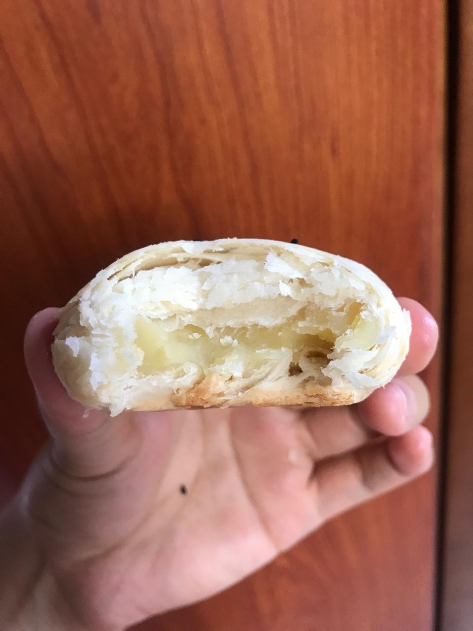 酥皮绿豆饼   酥得掉渣渣