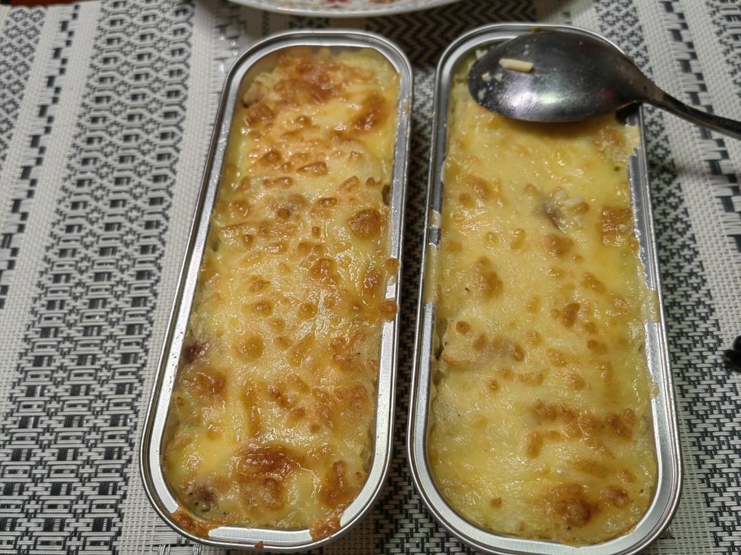 芝士焗土豆泥（烤箱版），小朋友们最爱