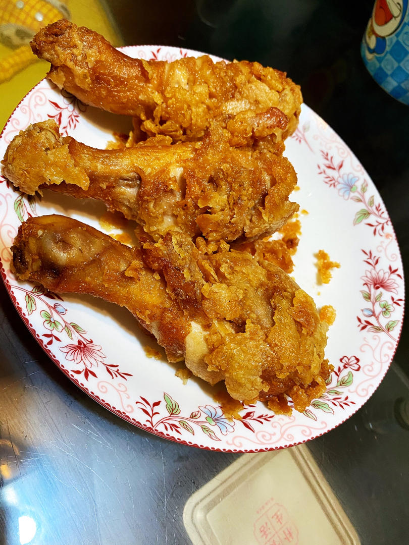 不用炸鸡粉也可以炸出酥脆炸鸡腿