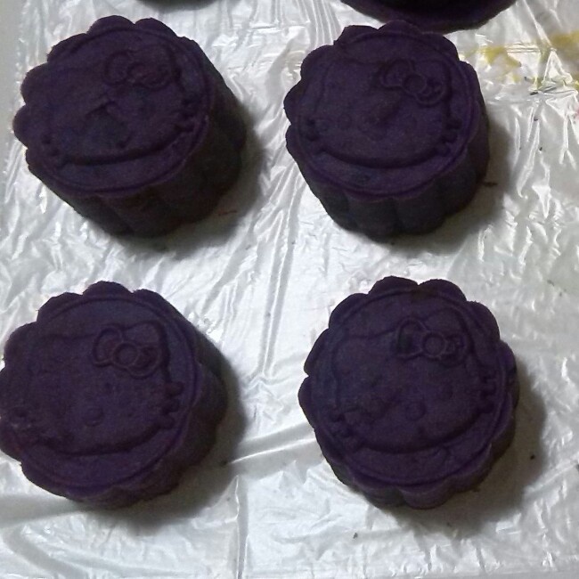 紫薯奶黄月饼（不需烤箱的月饼）