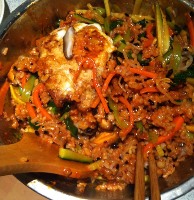 辣泡菜拌饭
