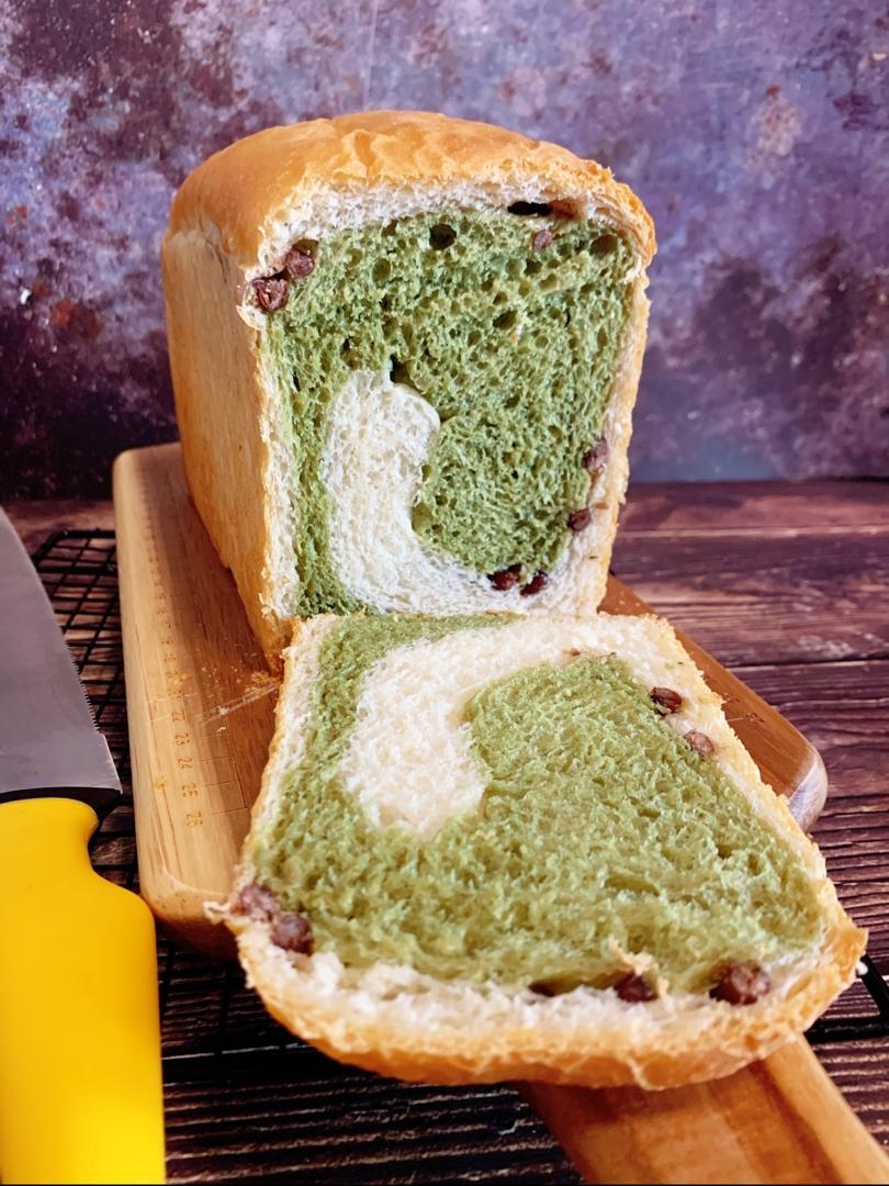 抹茶蜜豆吐司