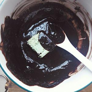 巧克力脆皮/可可薄荷奶糕的做法 步骤6