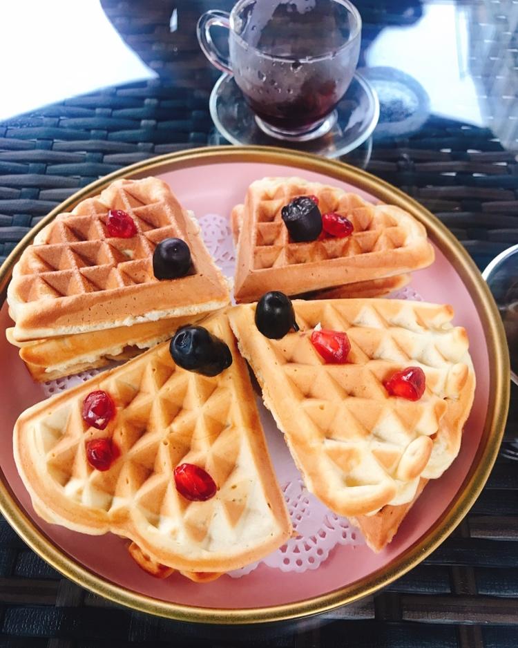 低脂低糖华夫饼。