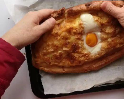 土豆培根芝士面包船（Khachapuri）的做法 步骤13