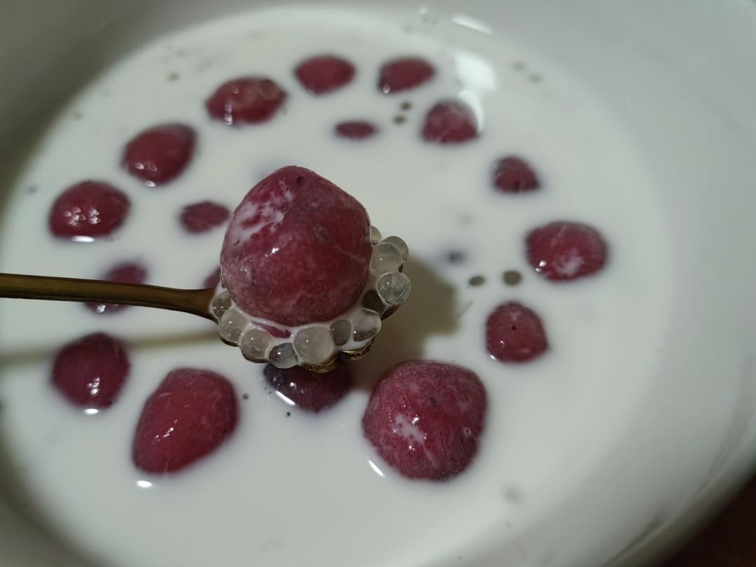 西米火龙果波波的做法