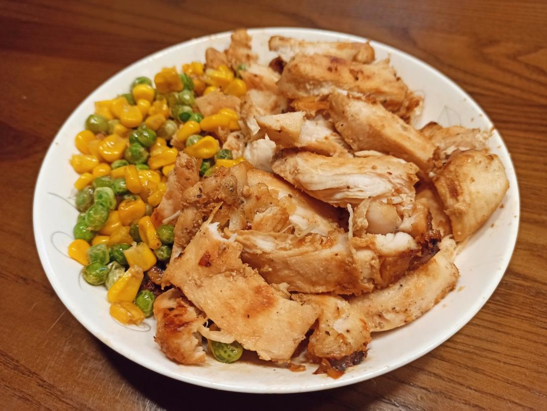酷炫屌炸天好吃的煎鸡胸肉（香蒜蜂蜜煎鸡胸肉）