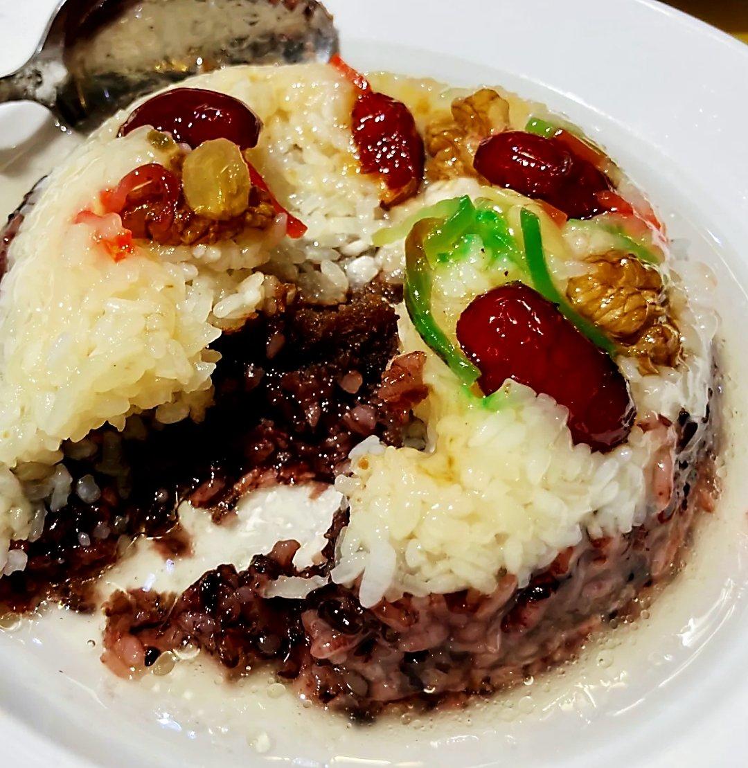 4636学做饭做的八宝饭