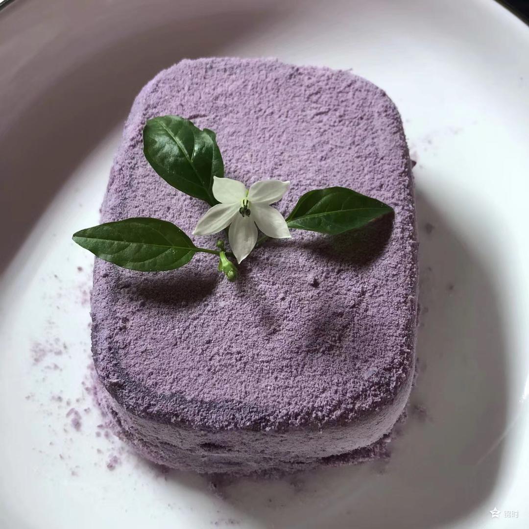 紫薯泥松糕