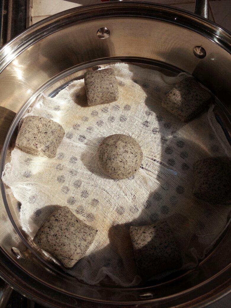 奶香黑芝麻刀切馒头