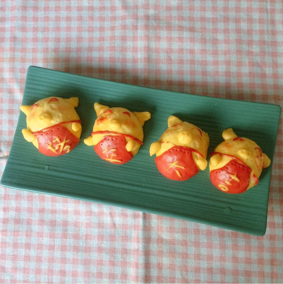 《猪年大吉》卡通馒头