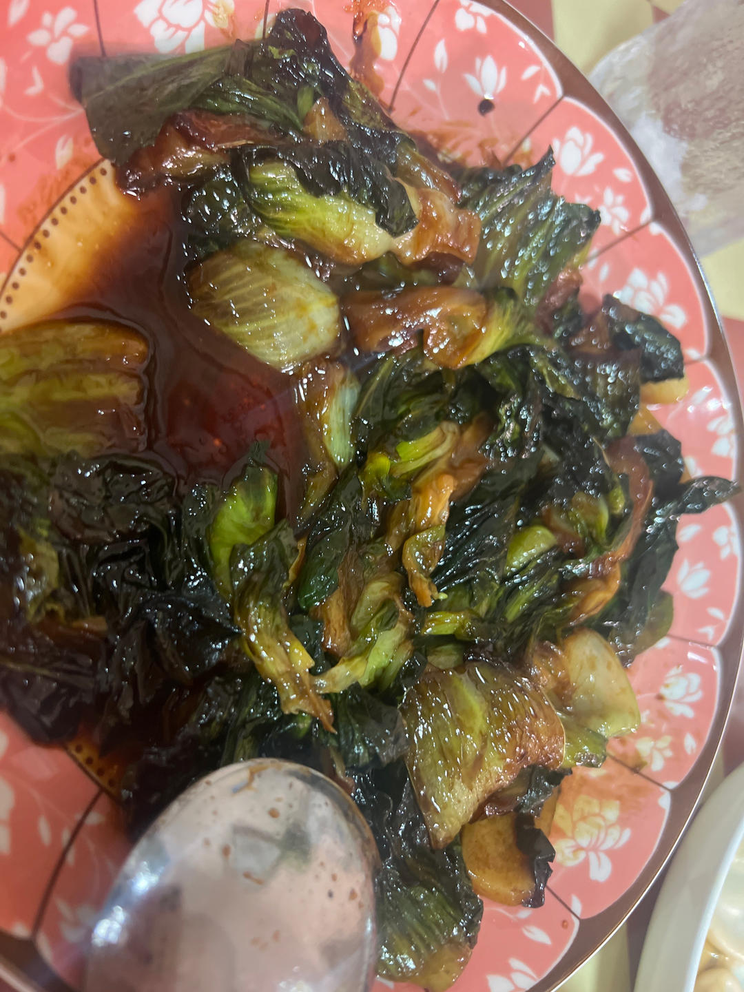 烤小青菜&炒年糕