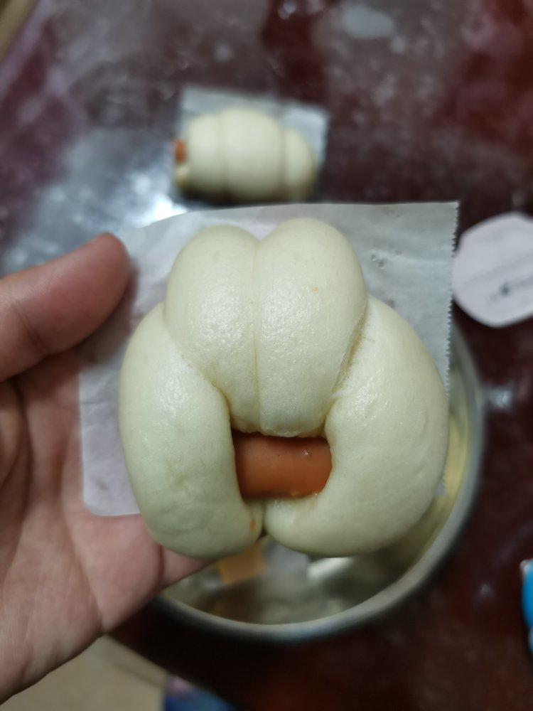 快手火腿卷～一次发酵