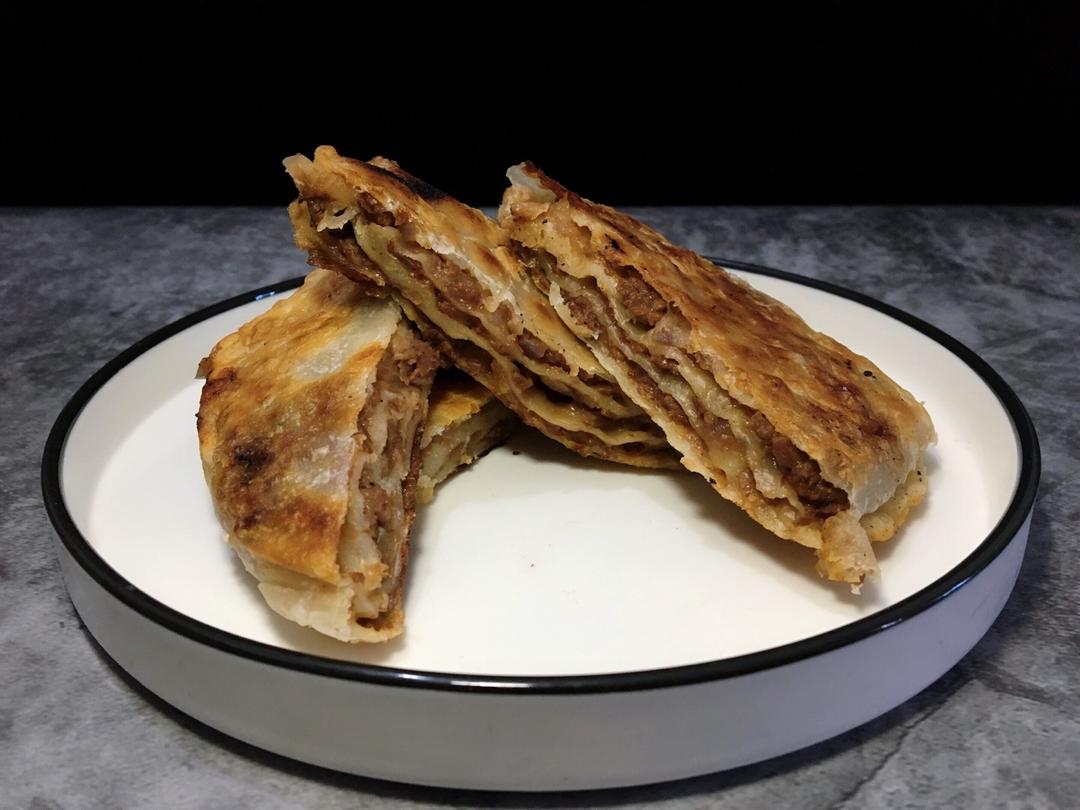 【千层牛肉饼】