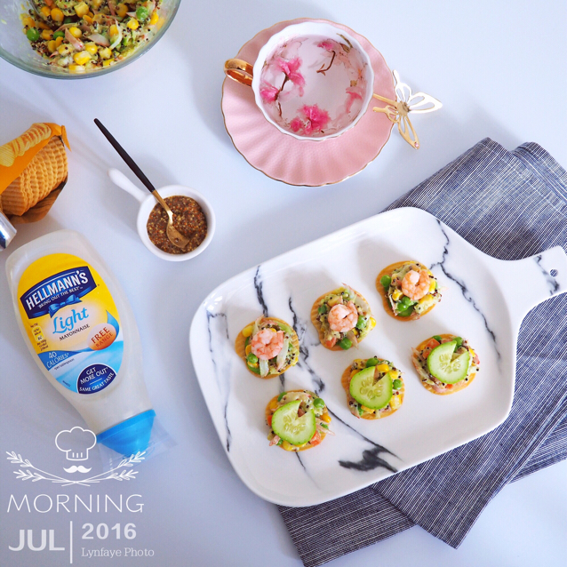 薯片牛油果大虾沙拉