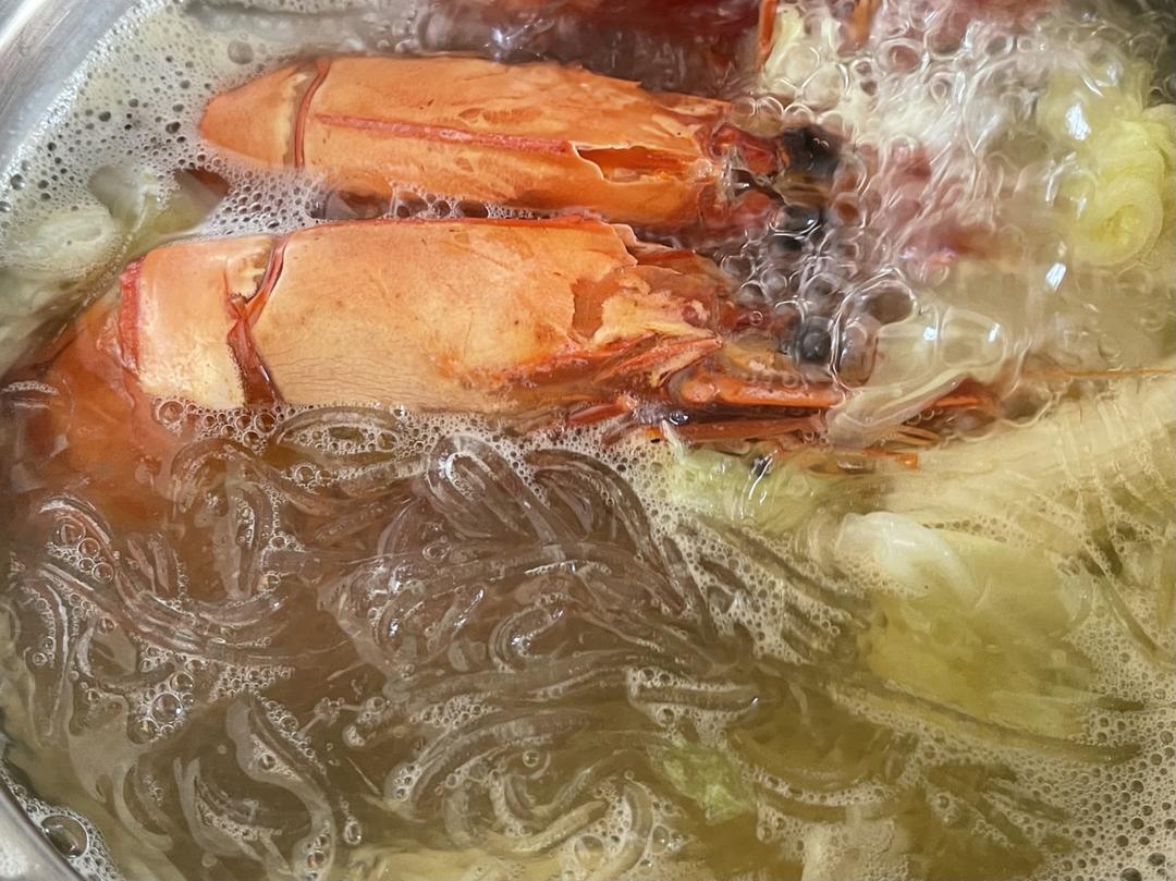 虾干白菜粉丝汤