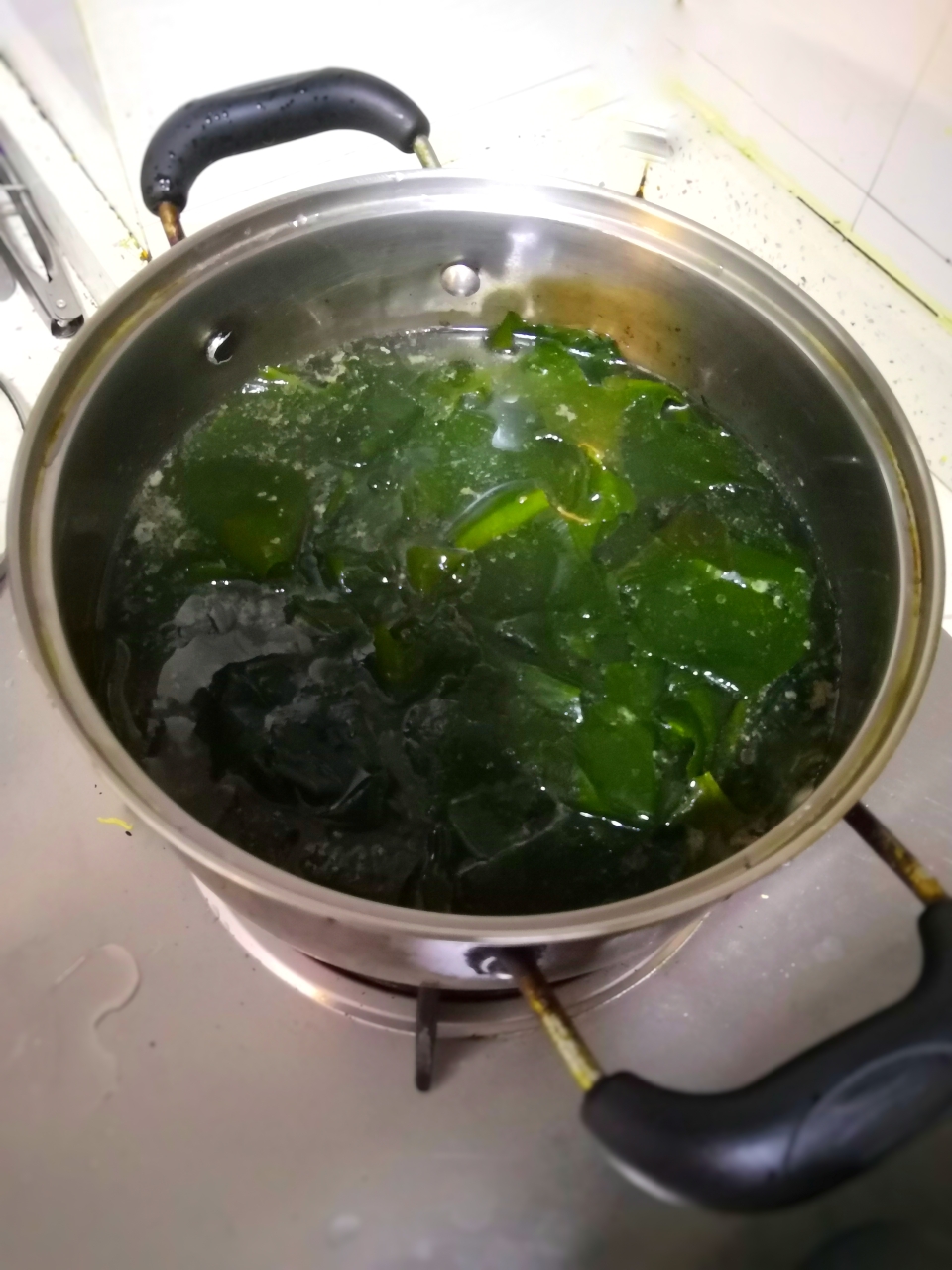 海藻牛肉豆腐汤的做法 步骤6